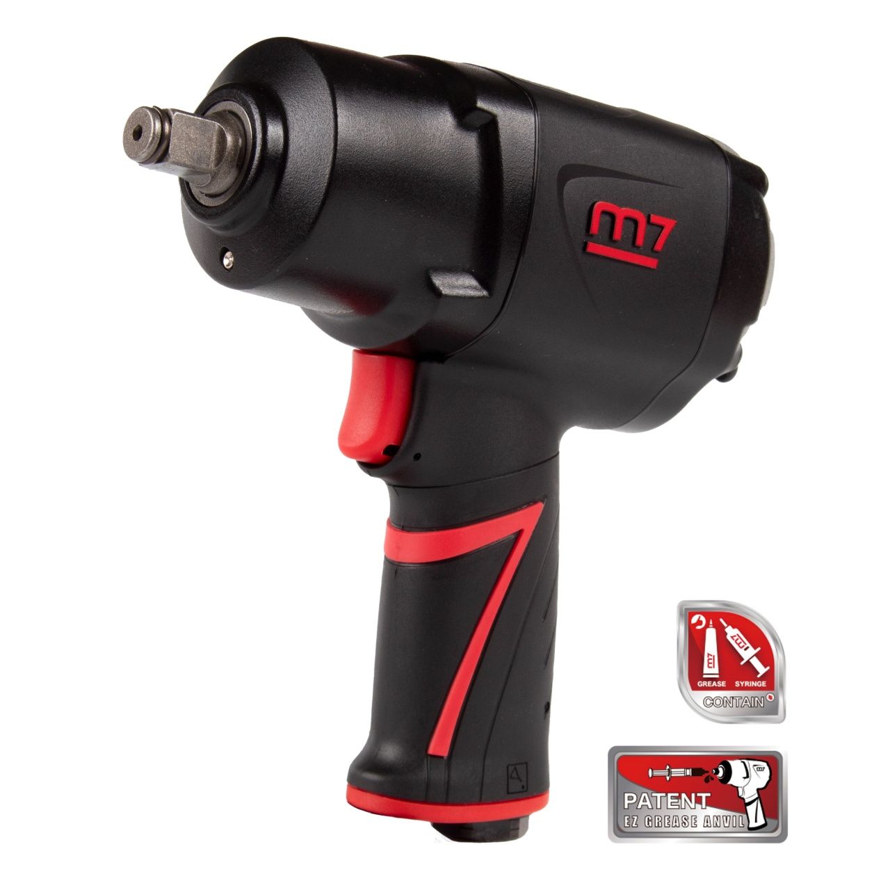 Гайковерт пневматический ударный 1/2", 1627 Нм, система "EZ Grease" MIGHTY SEVEN NC-4255QH