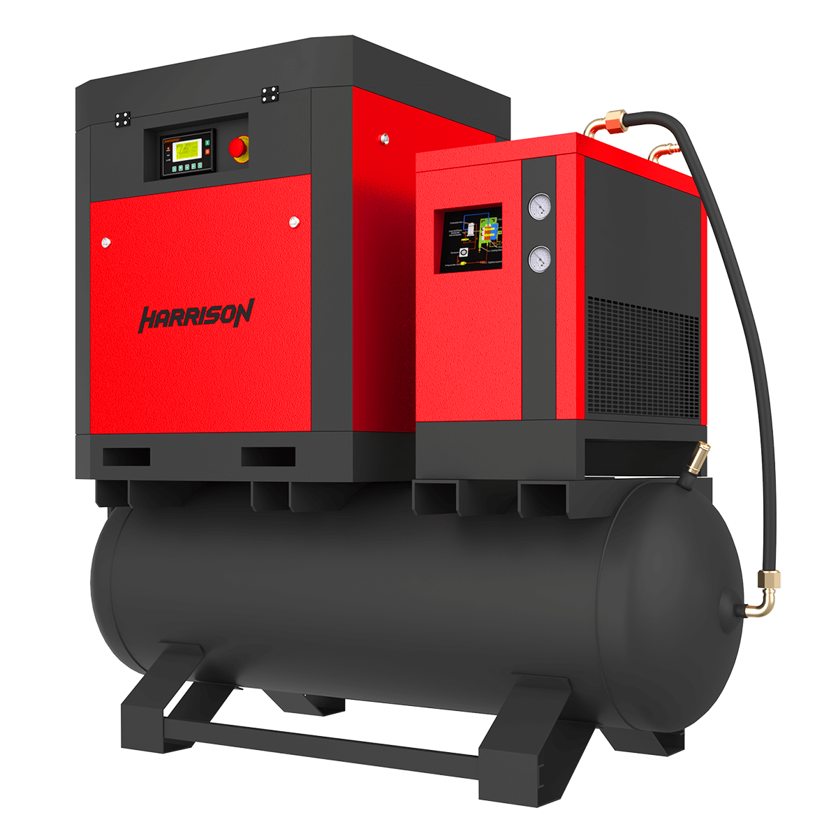HRS-951500TD5 Винтовой компрессор с ресивером и осушителем Harrison: 1500 л/мин; 8 бар; 11 кВт