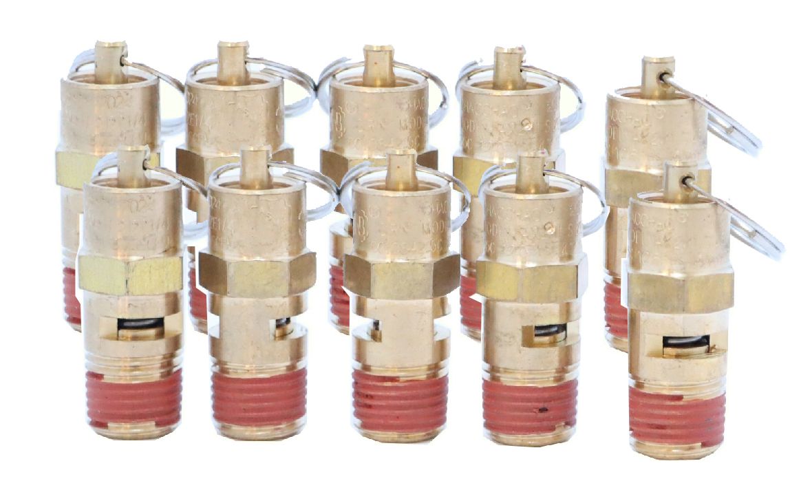 KraftWell KRW-SV14M-10 Клапан предохранительный M1/4", 16 бар, 10 шт
