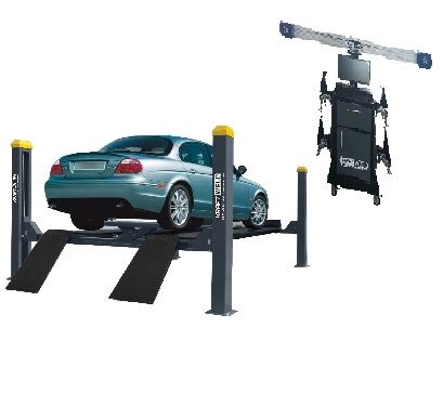 KraftWell STELLA 2C Подъемник г/п 5,5 т. упр.стопорами на 1-й колонне с анкерами и проставками