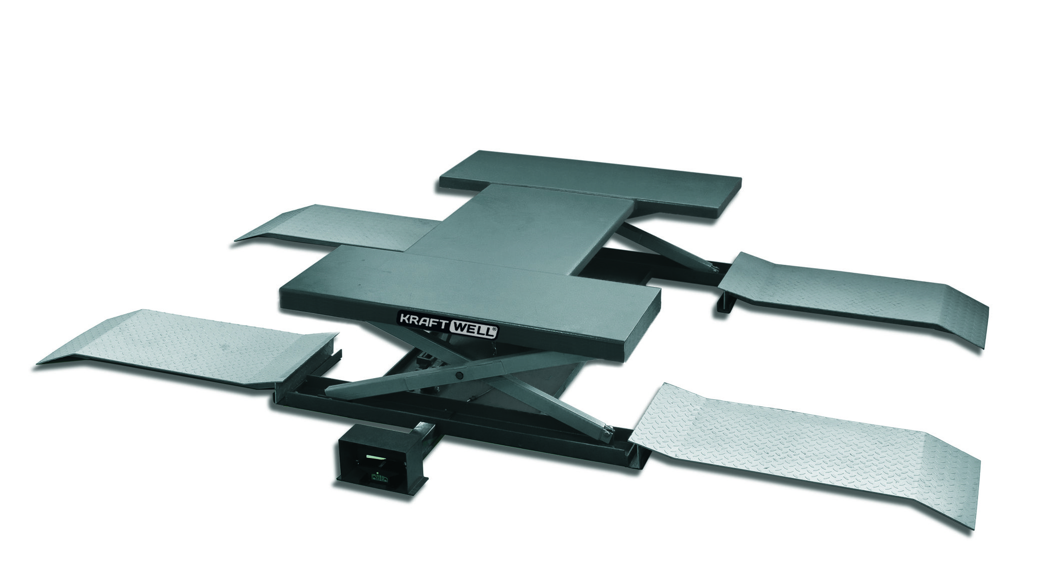 KraftWell KRW260B Подъемник г/п 2,5 т. пневматический с поворотными лапами