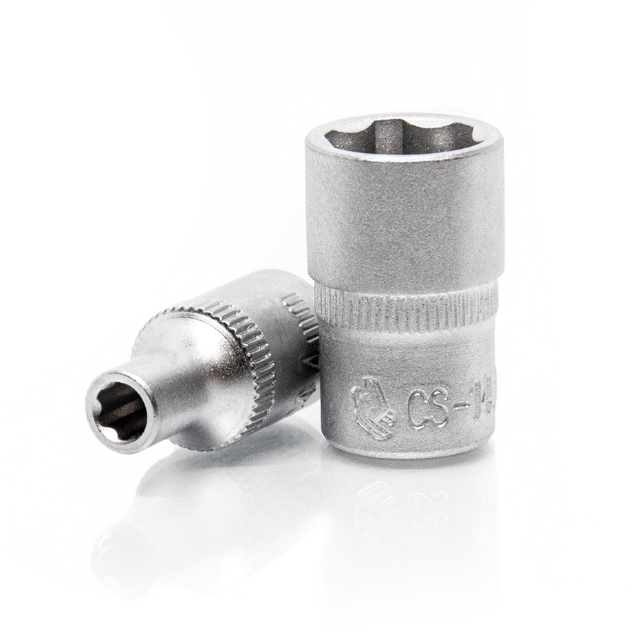 CS-14.10.06 короткая торцевая головка 1/4", 6 мм