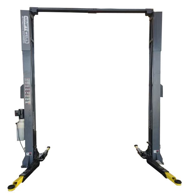 KraftWell KRW4ELH2/220 Подъемник г/п 4 т. высота 3 950 мм, упр.стопорами на 1-й колонне с анкерами и проставками