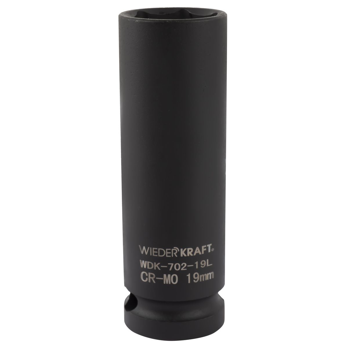 WDK-702-19L Головка торцевая ударная глубокая тонкостенная 1/2", 6 граней, 19 мм