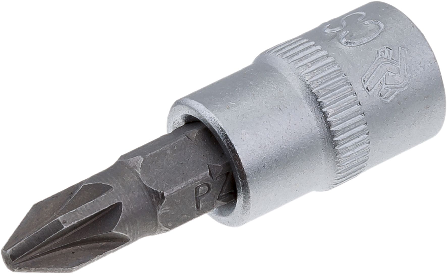 Торцевая головка короткая с битой 1/4" PZ3, СТАНКОИМПОРТ, CS-14.12.PZ3