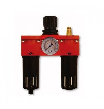 VEPA ГРУППА F455/2 фильтр+редуктор+лубрикатор 3/8" металлический корпус, с манометром
