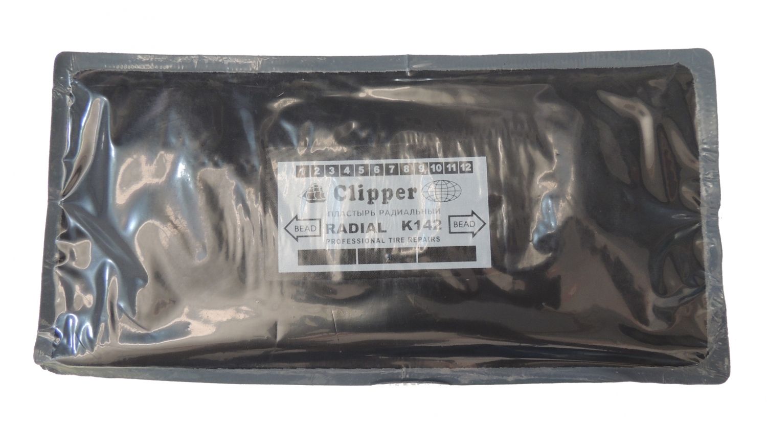 CLIPPER ЗАПЛАТА K142 кордовая для боковых порезов 125*254мм (3 слоя корда)