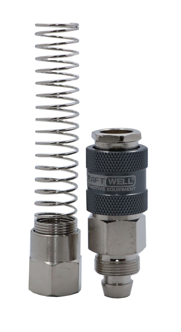 KraftWell KRW-QCS1014F БРС "мама" c пружиной для шланга 10*15 мм, 1 шт