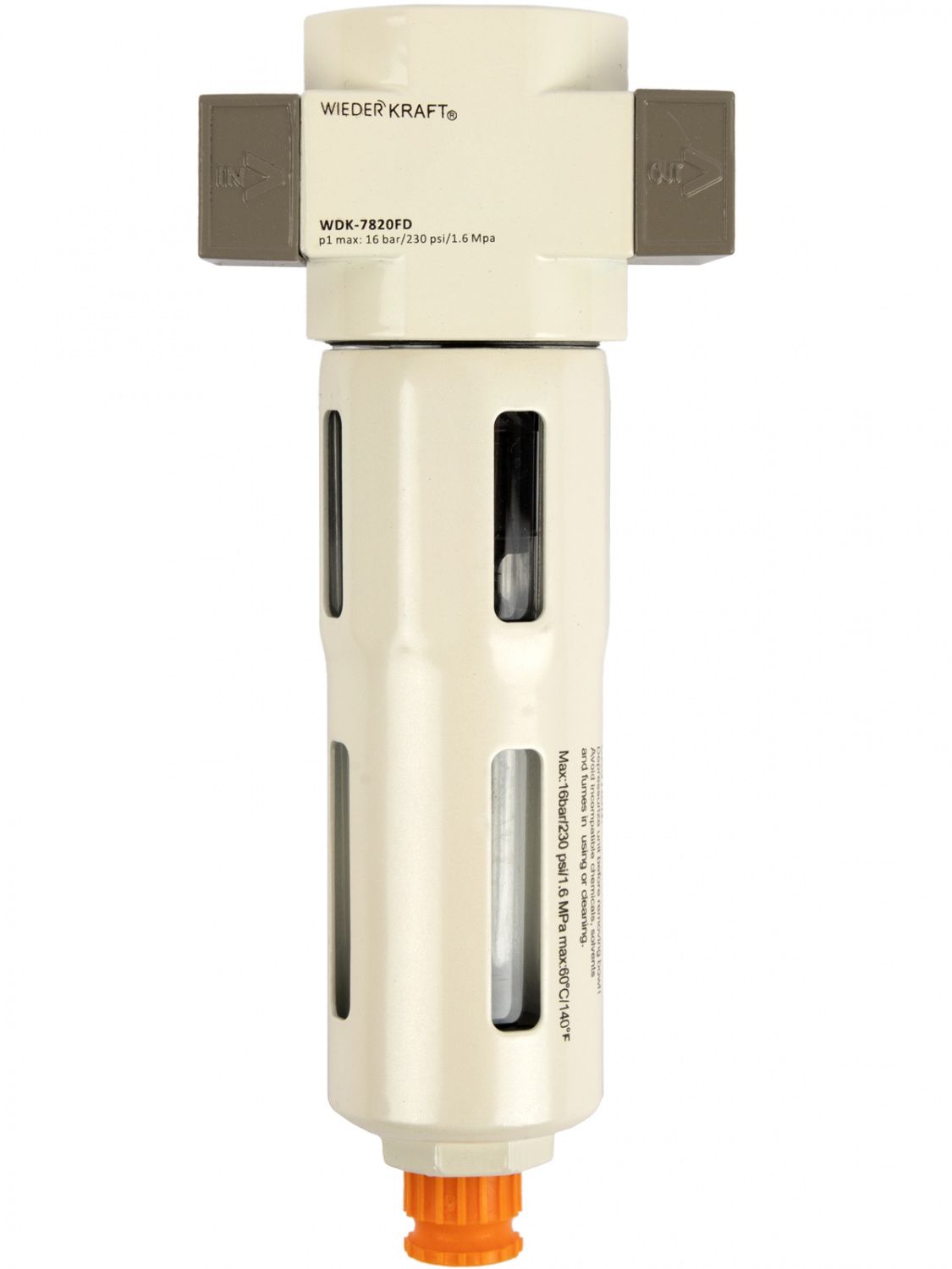 WDK-7820FD Фильтр-масловлагоотделитель 1/4" 5 мкм, 16 бар
