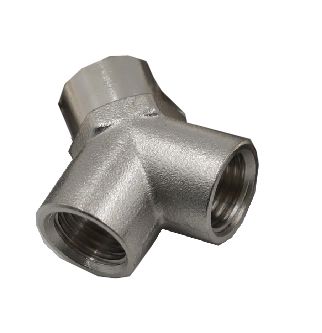 KraftWell KRW-TY14F3 Тройник резьбовой Y-образный F1/4" - F1/4" - F1/4", 1 шт
