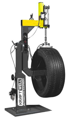 KraftWell KRW-88VLP Вулканизатор напольный с 2-мя нагревателями и пневмоприжимом