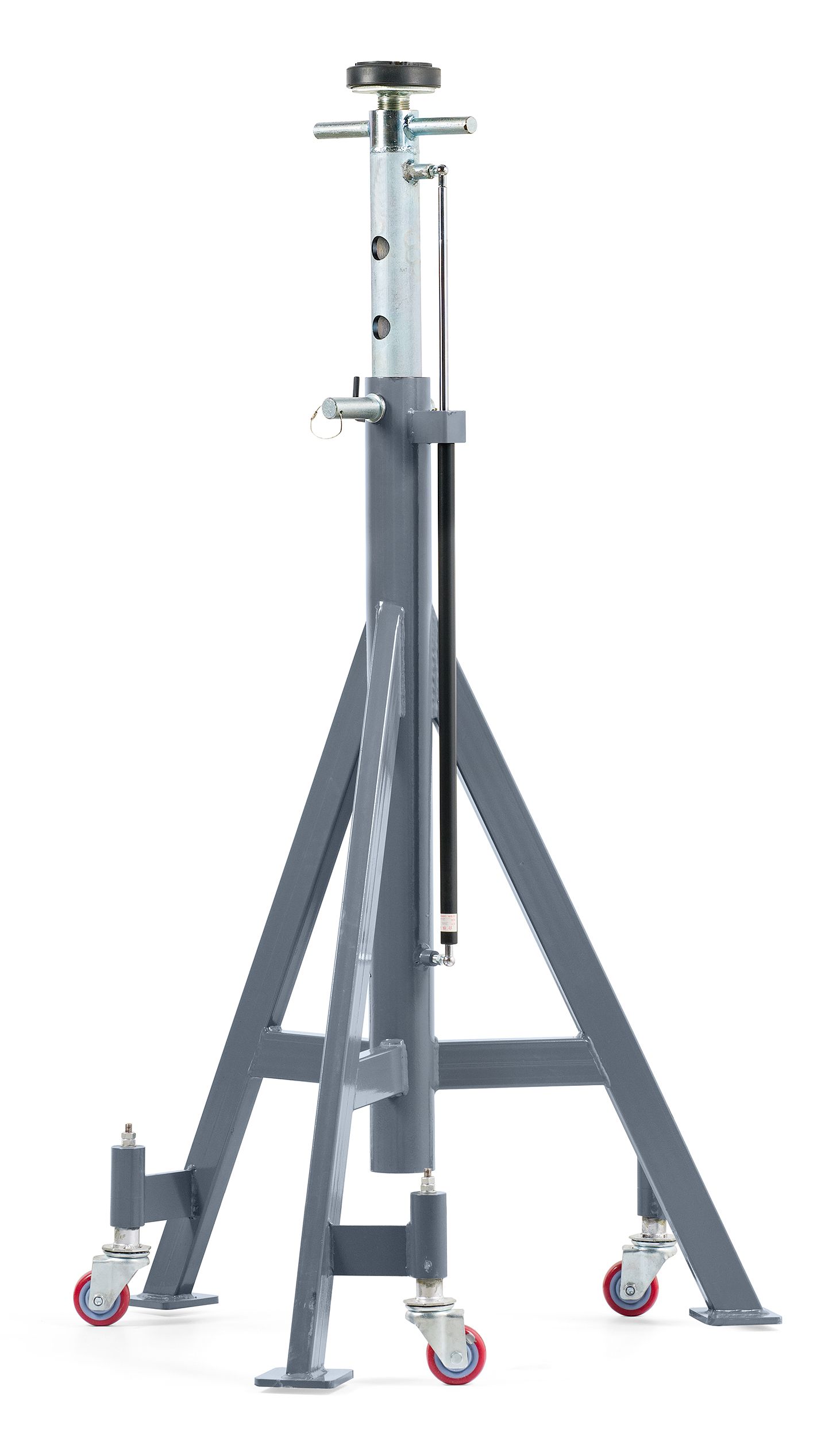KraftWell KRWJS7.5H Стойка опорная г/п 7,5 т., высота 1,4-2,02 м, с пневмолифтом