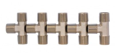 KraftWell KRW-TT12M3-5 Тройник резьбовой Т-образный M1/2" - M1/2" - M1/2", 5 шт