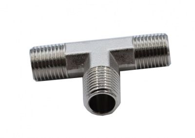 KraftWell KRW-TT14M3 Тройник резьбовой Т-образный M1/4" - M1/4" - M1/4", 1 шт