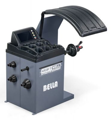 KraftWell BELLA KRW245E Балансировочный станок автомат с сенсорным дисплеем 7", лазер