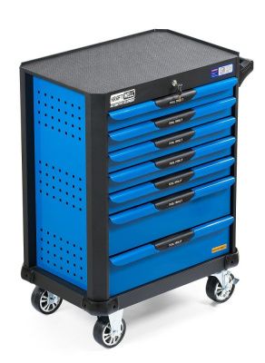 KraftWell KRW-TTB+SET277 Тележка профессиональная с 7 ящиками+ПОДАРОК инструмент 277 предметов