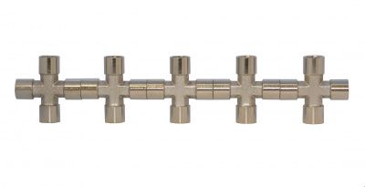 KraftWell KRW-TC14F4-5 Переходник "крест" 4*F1/4", 5 шт