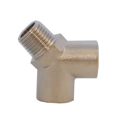 KraftWell KRW-TY14FMF Тройник резьбовой Y-образный F1/4" - M1/4" - F1/4", 1 шт